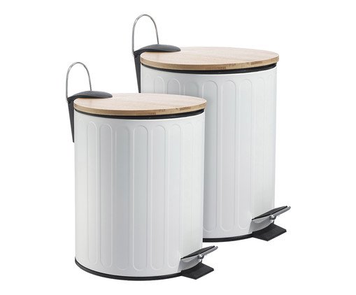 Lixeira Basic Branco - 3L, white | WestwingNow