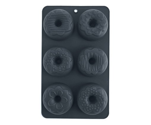 Forma de Silicone Para Donuts Ring - 16X3X27cm, grey | WestwingNow