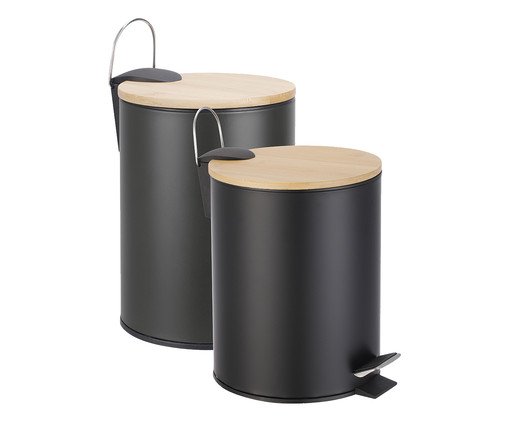 Lixeira Radius Preto - 5L, black | WestwingNow