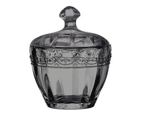 Potiche Decorativo Paris Cinza - 8,5X10,8X8,5X8,5cm | Westwing