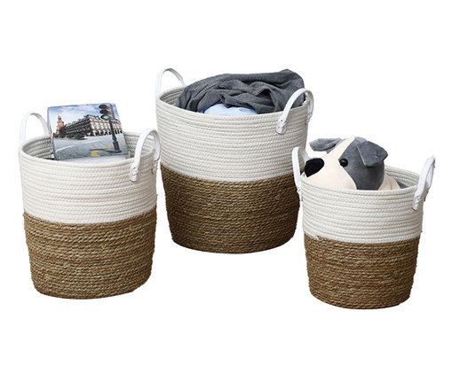 Cestos Philippe Branco - 29X37X29X29cm, white | WestwingNow