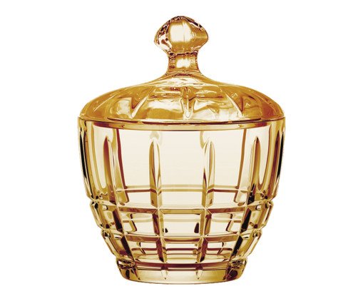 Potiche Decorativo Lisboa Âmbar - 8,5X10,8X8,5X8,5cm, multicolor | WestwingNow