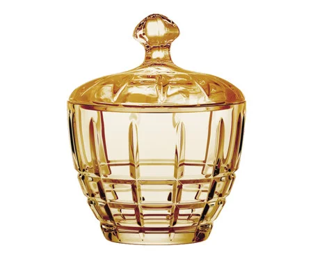 Potiche Decorativo Lisboa Âmbar - 8,5X10,8X8,5X8,5cm | Westwing