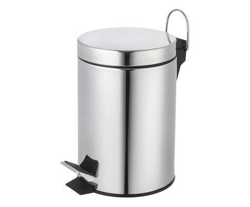 Lixeira Inox Platina - 3L, grey | WestwingNow