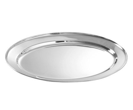 Travessa Oval Inox Serve - 19,5X2,2X30cm | Westwing