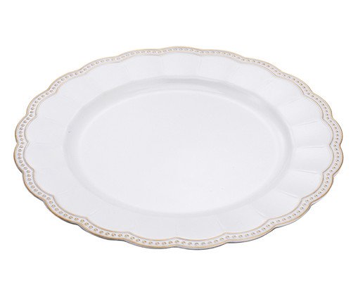 Sousplat Gleam - 33X1,7X33X33cm, white | WestwingNow