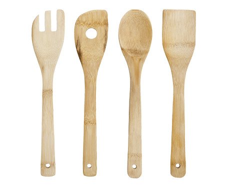 Kit Utensílios de Bambu Essentia | Westwing