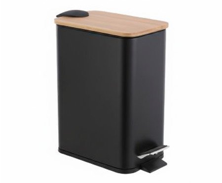 Lixeira Prime Preto - 3L | Westwing