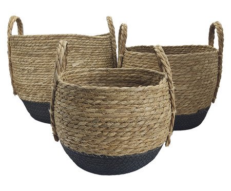 Cesto Paracanas Preto - 29X25X29X29cm | Westwing