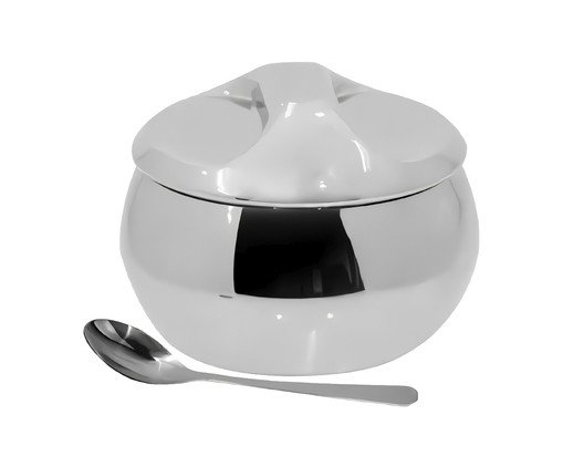 Açucareiro Inox Grain - 10X8X10X10cm, multicolor | WestwingNow