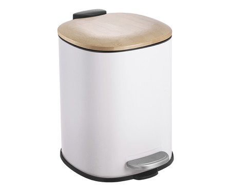 Lixeira Soft Branco - 3L | Westwing