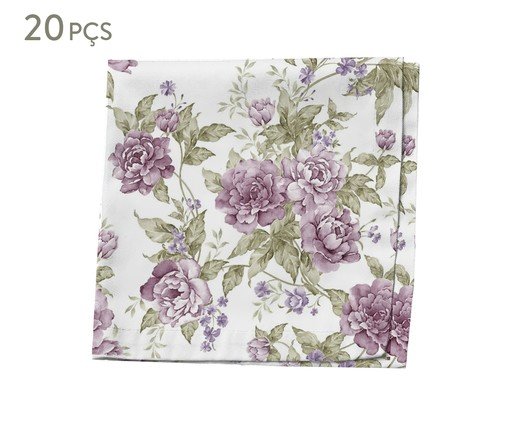 Jogo de Guardanapos de Papel Decorado Duplo Fleur - 16,5X1,6X16,5cm, multicolor | WestwingNow