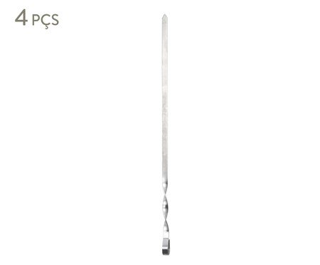 Jogo de Espetos para Churrasco Flama - 1X0,15X45cm | Westwing