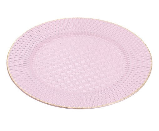 Sousplat Eternity Rosa - 33X1,7X33X33cm, pink | WestwingNow