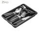 Faqueiro Inox com Gaveteiro Baviera - Preto, black | WestwingNow