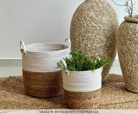 Cestos Philippe Branco - 26X33X26X26cm | Westwing