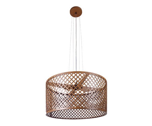 Pendente Chess Bivolt, wood pattern | WestwingNow