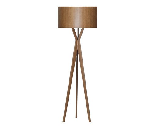 Luminária Imbuia com Cúpula Cilíndrica Lisius Bivolt, wood pattern | WestwingNow