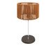 Abajur Wengue com Cúpula Cilíndrica e Corda Náutica Terracota Bivolt, wood pattern | WestwingNow
