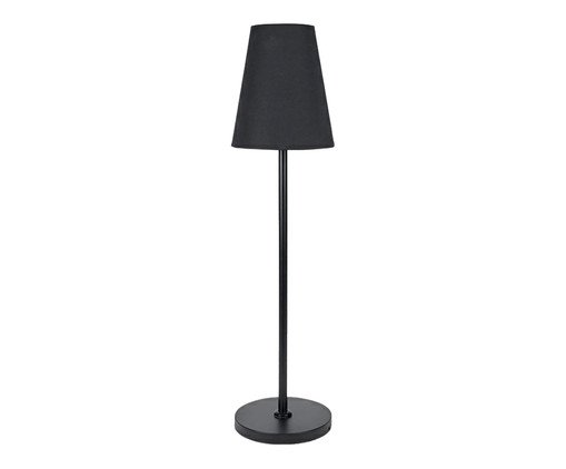 Abajur Preto Cúpula Cone Preto Bivolt, black | WestwingNow