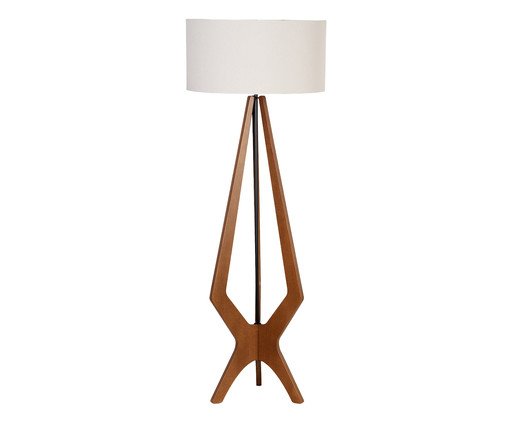 Luminária Imbuia com Cúpula Cilíndrica Rústico Bivolt, wood pattern | WestwingNow