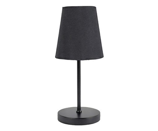 Abajur Preto Cúpula Cone Preto Bivolt, black | WestwingNow