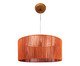 Pendente Imbuia com Cúpula Cilíndrica Corda Náutica Terracota Bivolt, wood pattern | WestwingNow