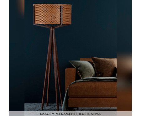 Luminária Wengue com Cúpula Cilíndrica Natuzzi Bivolt | Westwing