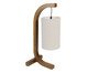 Abajur Imbuia com Cúpula Cilíndrica Relevo Bivolt, wood pattern | WestwingNow