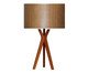 Abajur Imbuia com Cúpula Cilíndrica Lisius Bivolt, wood pattern | WestwingNow