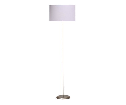 Luminária Champanhe com Cúpula Cilíndrica Branca Bivolt, white | WestwingNow