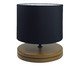 Abajur Imbuia com Cúpula Cilíndrica Preto Bivolt, wood pattern | WestwingNow