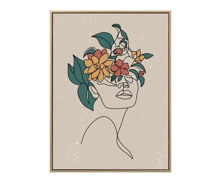 Quadro Mulher com Flores Eva I | Westwing