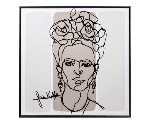 Quadro 3D Frida, pink | WestwingNow