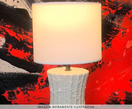 Luminária de Mesa Barcelona Branca | Westwing
