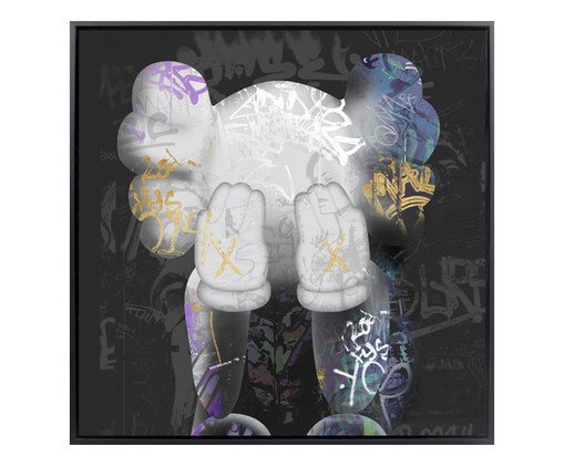 Quadro Kaws Urban Art II, black | WestwingNow