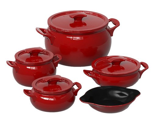 Jogo de Panelas para Feijoada New Premiere+ Pomodoro, red | WestwingNow