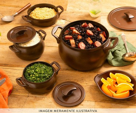 Jogo de Panelas para Feijoada New Premiere+ Chocolate | Westwing