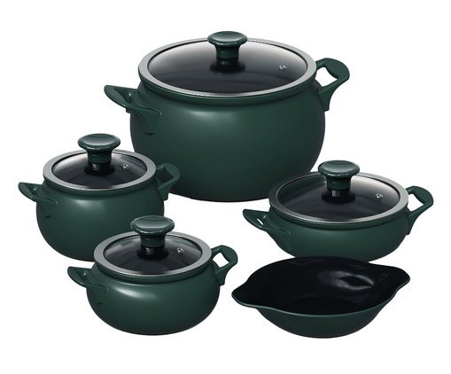 Jogo de Panelas para Feijoada New Premiere Matte, green | WestwingNow
