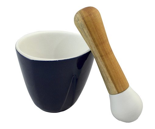 Pilão com Macerador Erlian Cobalto Fosco, blue | WestwingNow
