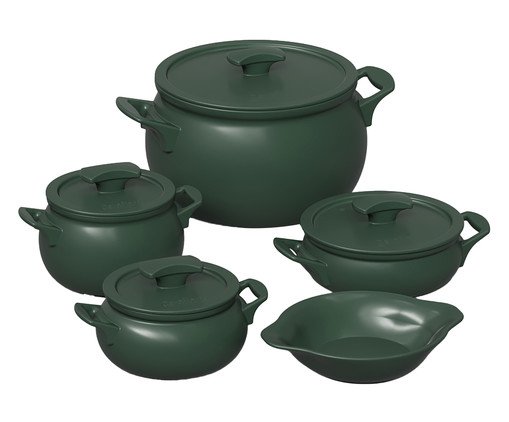 Jogo de Panelas para Feijoada New Premiere+ Matte, green | WestwingNow