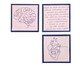 Jogo de Quadro Trio Cérebro, Incompreensões e Coração Bordados, beige | WestwingNow
