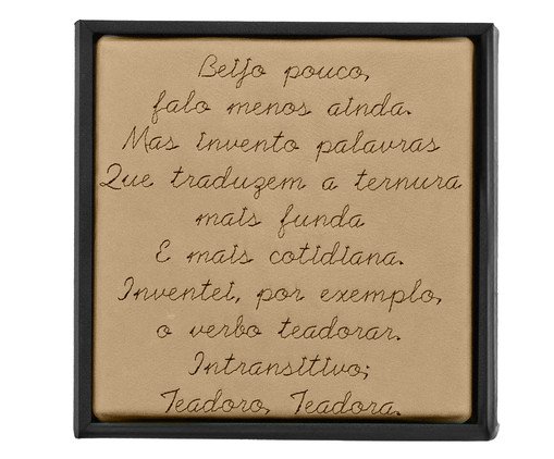 Quadro Teadorar Bordado, black | WestwingNow