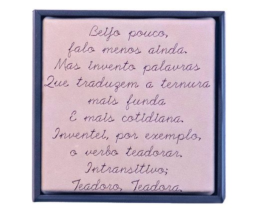 Quadro Teadorar Bordado, black | WestwingNow