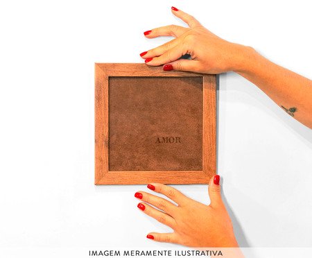 Quadro Amor Camurça Marrom Escuro | Westwing