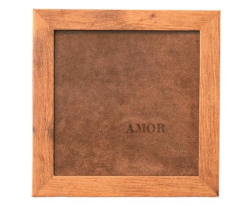 Quadro Amor Camurça Marrom Escuro, brown | WestwingNow