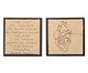 Jogo de Quadro Díptico Coração e Teadorar Bordados, black | WestwingNow