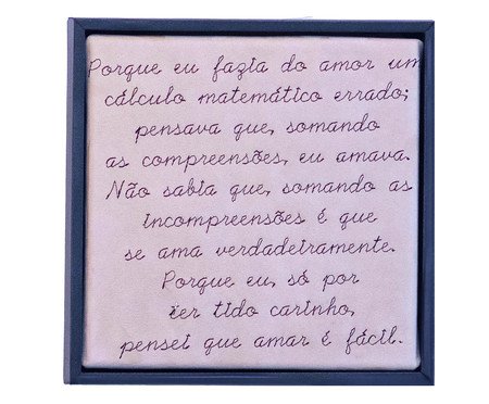 Quadro Incompreensões Bordado | Westwing