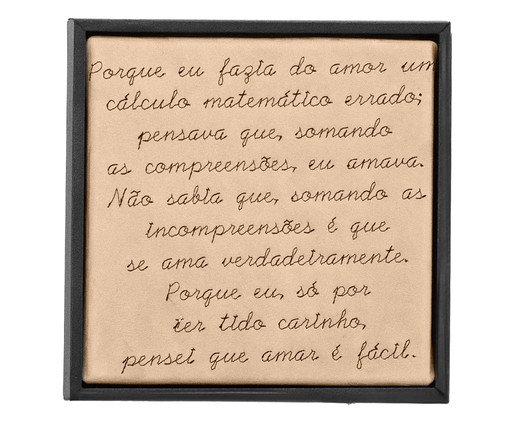 Quadro Incompreensões Bordado, blue | WestwingNow
