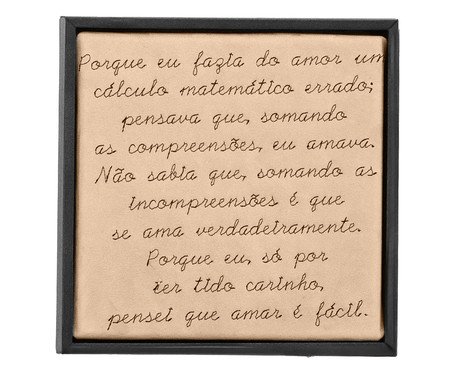 Quadro Incompreensões Bordado | Westwing